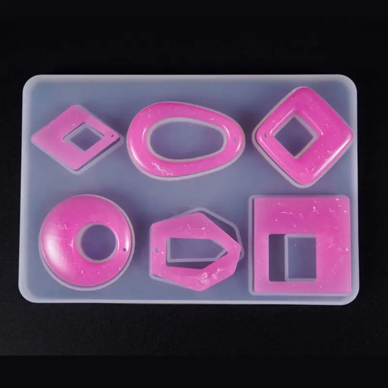 5 Pcs/set Irregular Earring Pendant Jewelry Silicone Mold Set DIY Crystal Epoxy Molds Jewerly Making Accessories
