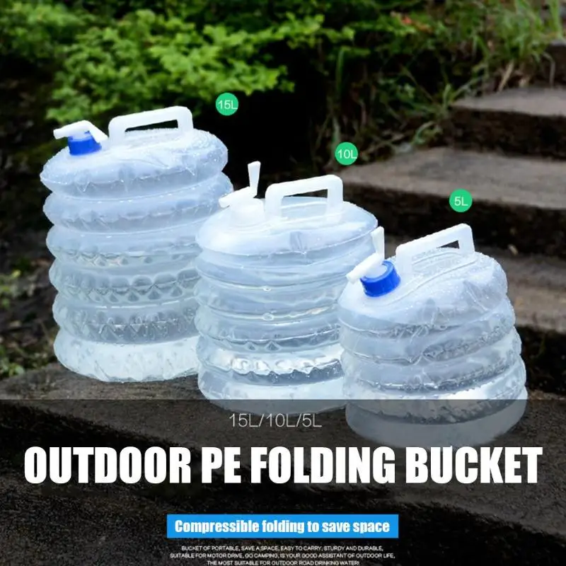 Foldable Water Storage Container Portable Outdoor Camping Water Bucket
