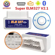 OBD 2 ELM327 2,1 Bluetooth считыватель кодов OBDII OBD2 Интерфейс ELM327 Bluetooth V2.1 OBD2 автомобильный диагностический инструмент для Android Windows