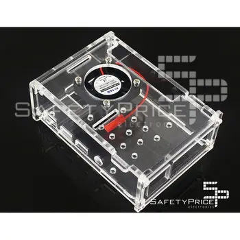 

Raspberry Pi 4 transparent acrylic enclosure + fan Case Shell Box