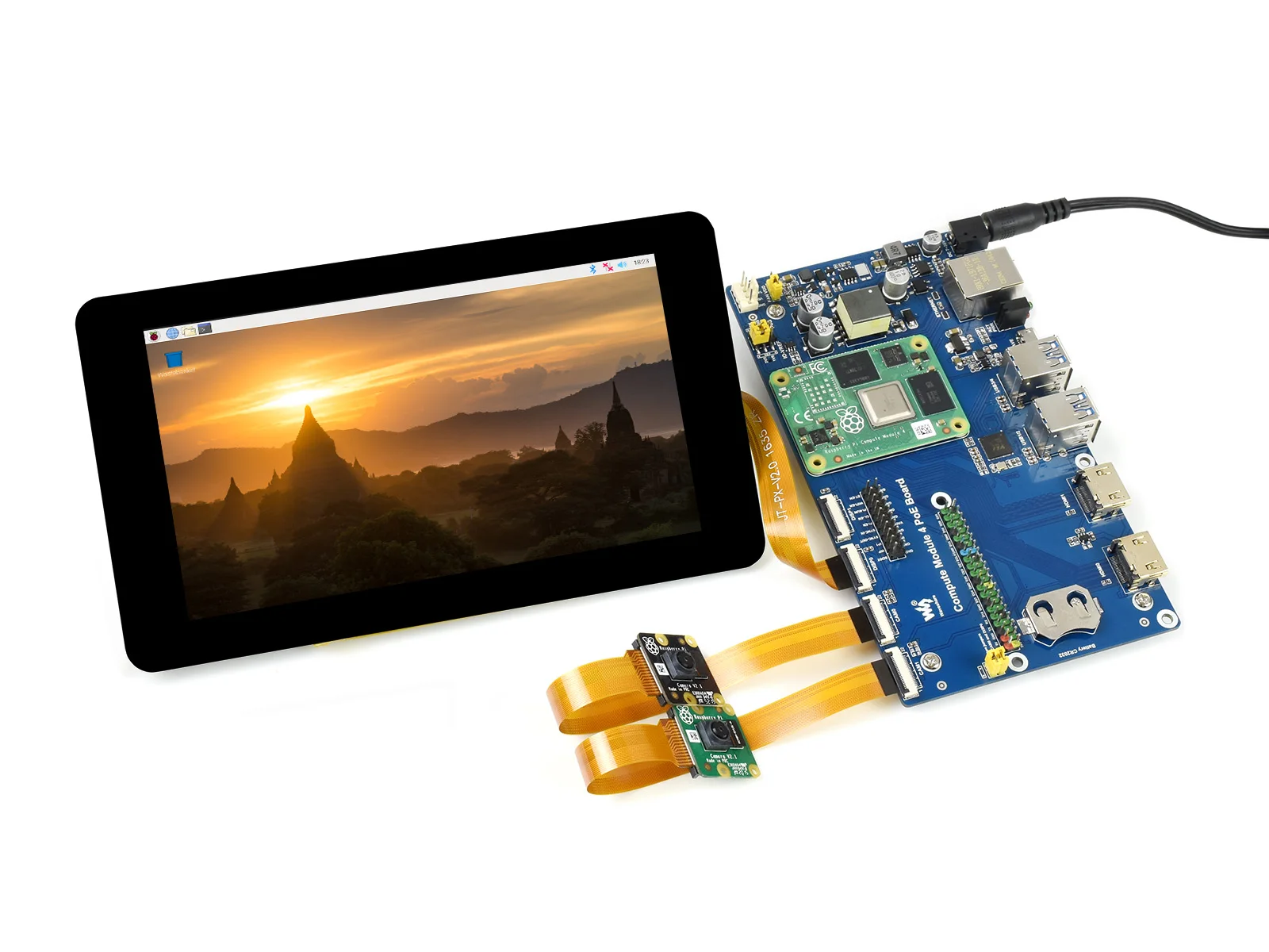 Placa do Módulo io do Cálculo do pi da Framboesa com Característica do Ponto de Entrada para Todas as Variantes de Cm4 Rj45 com Apoio do Ponto de Entrada para Todas as Variantes Cm4 Gigabit Ethernet 4 de - Imagem 5