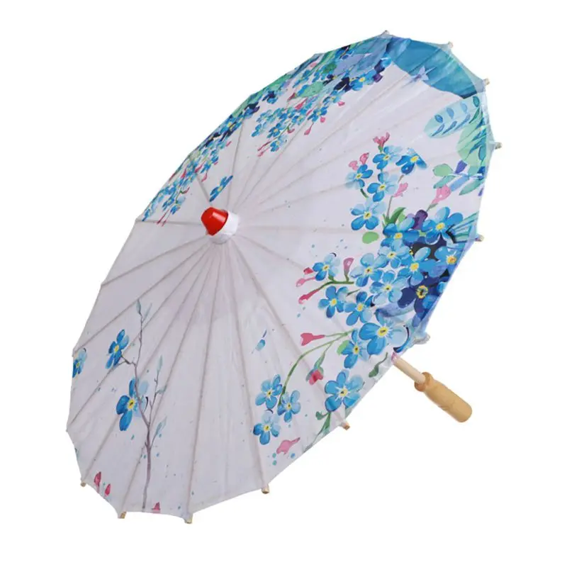 

Chinese Style Silk Cloth Umbrella Classical Style Chinese Wedding Decorative Umbrella Oil Paper Painted Parasol Umbrella