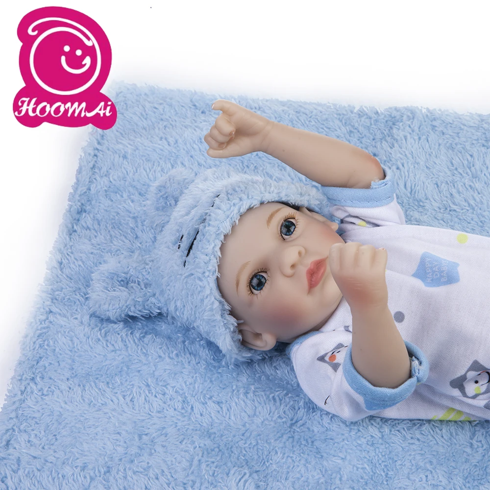 10 дюймовые силиконовые куклы Reborn для всего тела реалистичные с открытыми глазами