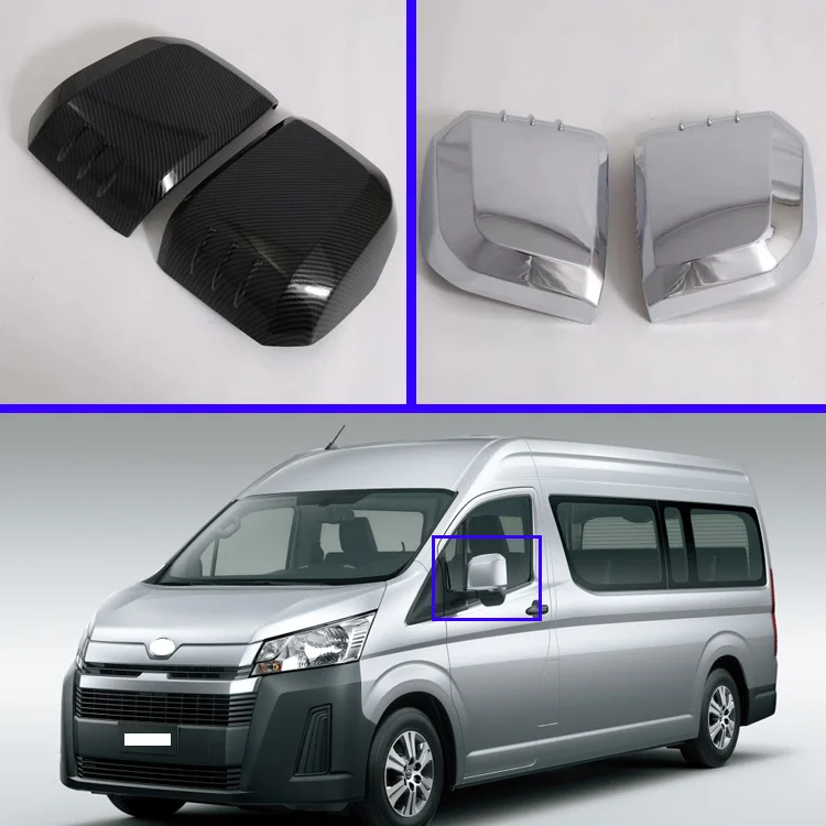 

For Toyota HiAce Sixth generation (H300) 2019 2020 Car Accessories Door Side Mirror Cover Trim Rear View Cap Overlay Molding