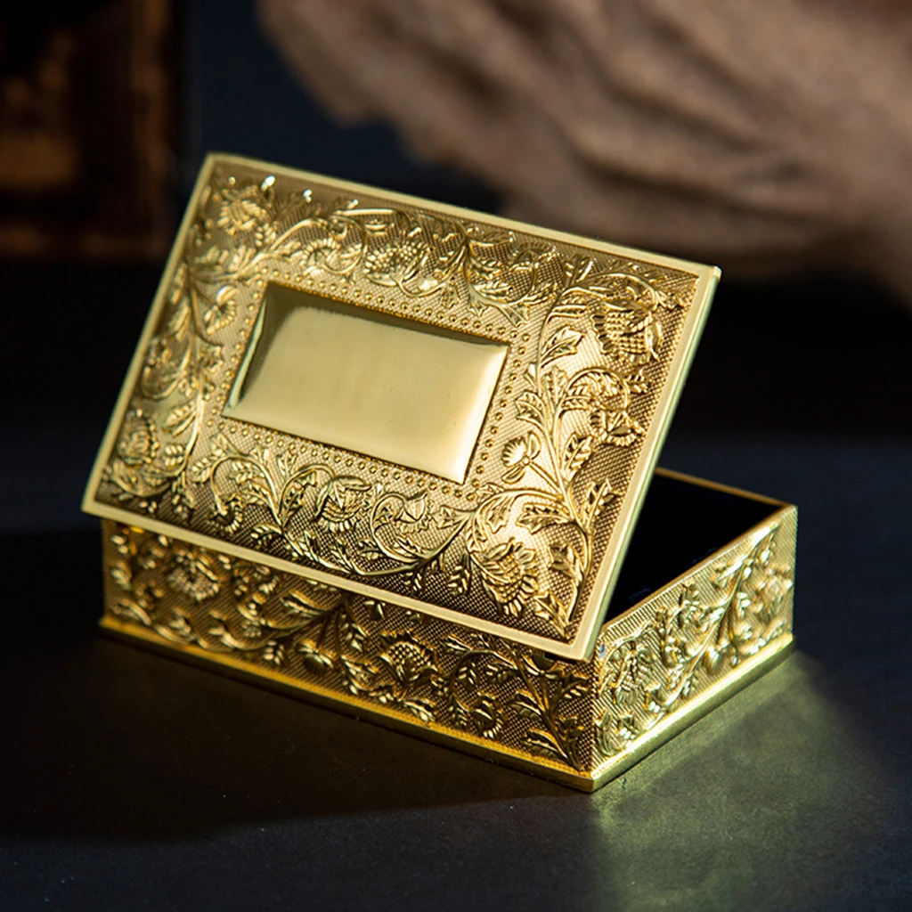 Antique Jewelry Case Vintage Design Jewels Holder Trinkets Organizer Box