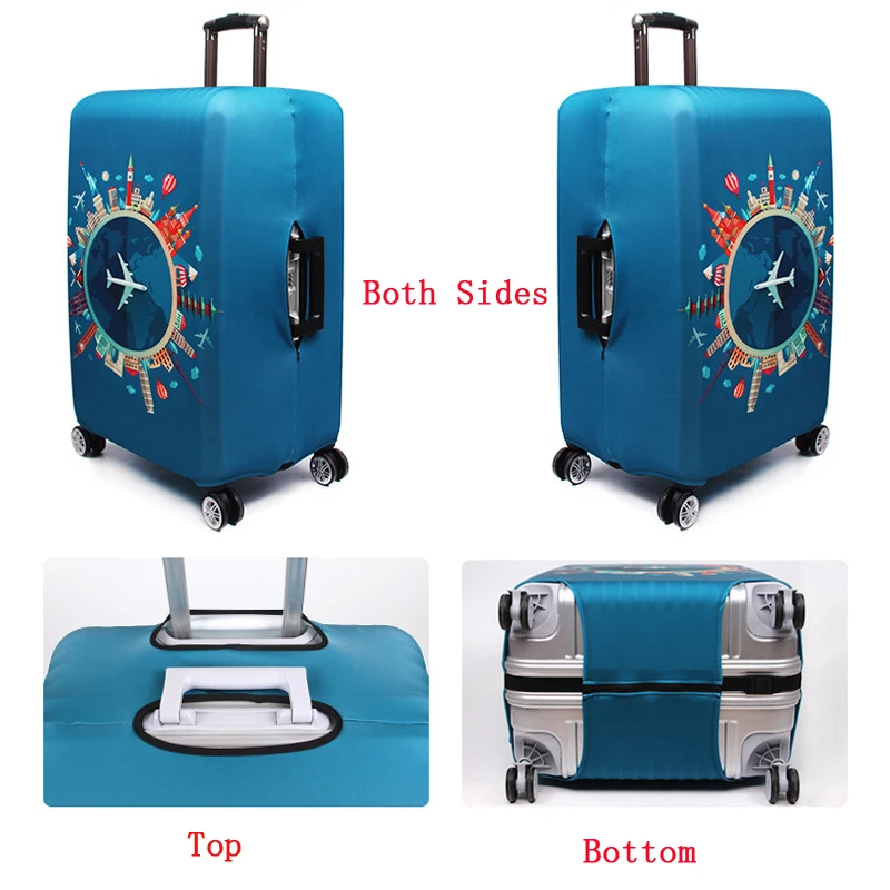 Thick Elastic Geometric Luggage Protective Cover Men's Women's Case Suitcase Trolley Baggage Travel Bag Cover