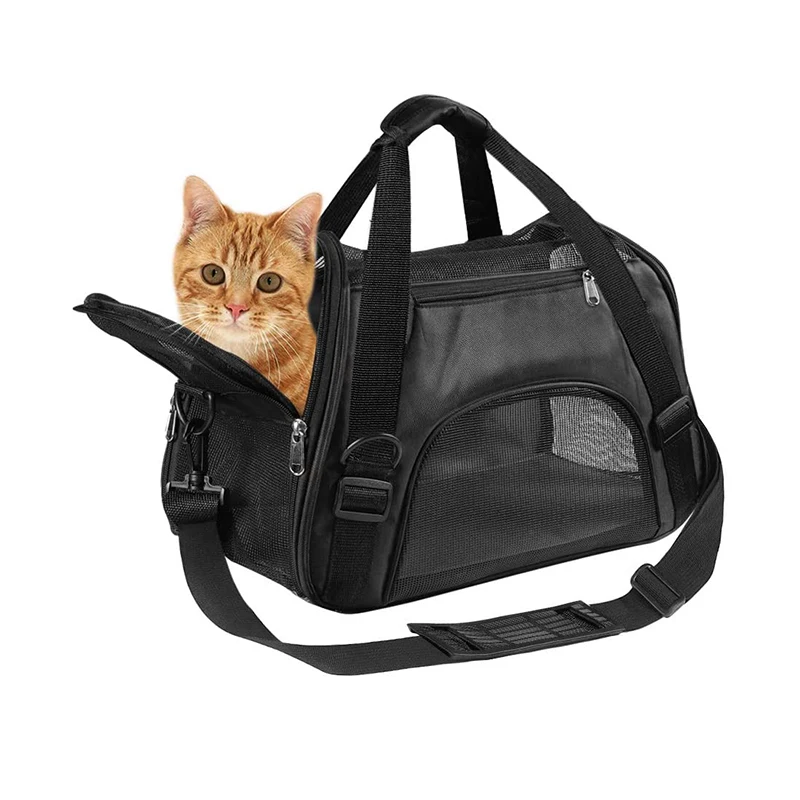 Уличная черная сумка для переноски домашних животных сумка-тоут через плечо