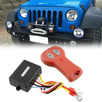 

12V-24V Car Wireless Winch Remote Control Receiver Kit Waterproof For Jeep ATV SUV
