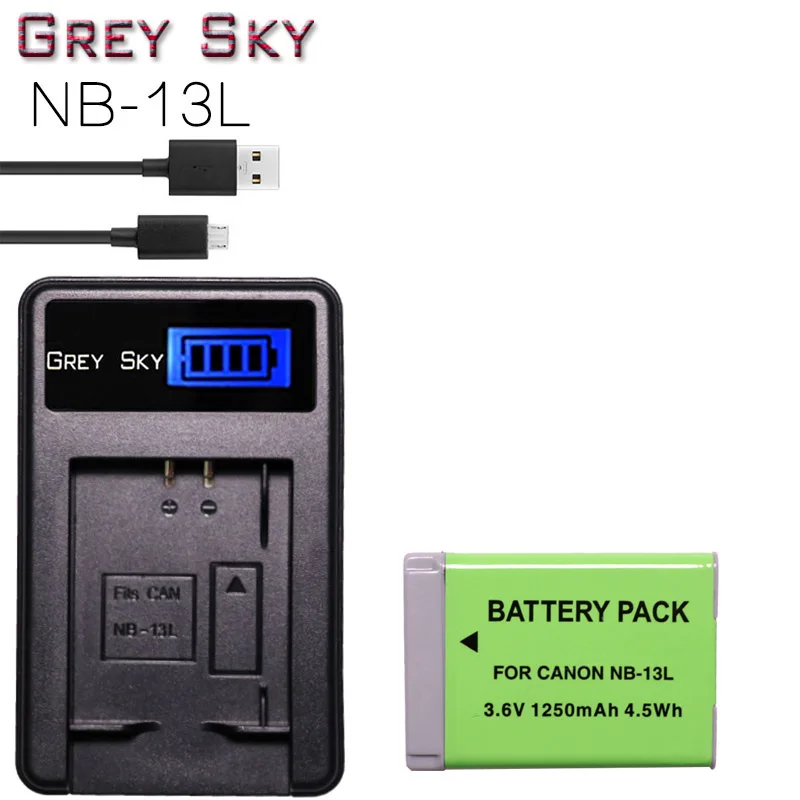 1250 мАч NB 13L NB13L батарея + ЖК зарядное устройство USB для Canon G7 X Mark II G7X G5 G5X G9 G9X SX620 SX720 HS