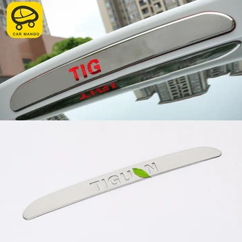 

CARMANGO for VW Volkswagen Tiguan 2010-2016 Car Rear High Brake Light Pad Cover Chrome Frame Trim Sticker Exterior Accessories