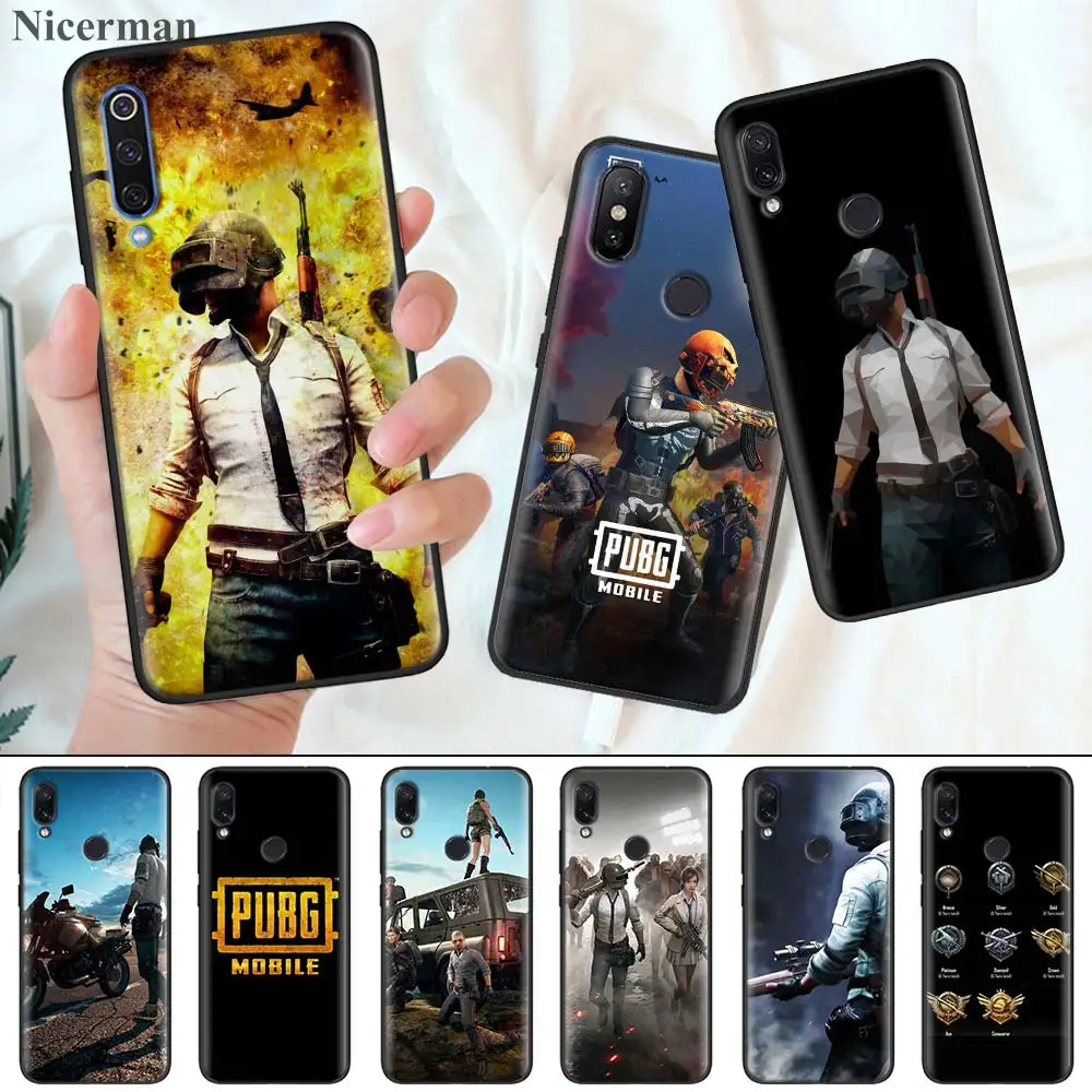 

Silicone Case Coque Cover for Redmi 7 7A 6 6A 5 4X K20 Plus Pro S2 Y3 GO Note 8 7 7S 6 5 4X 4 5+ PUBG Game Art Phone Shell Case