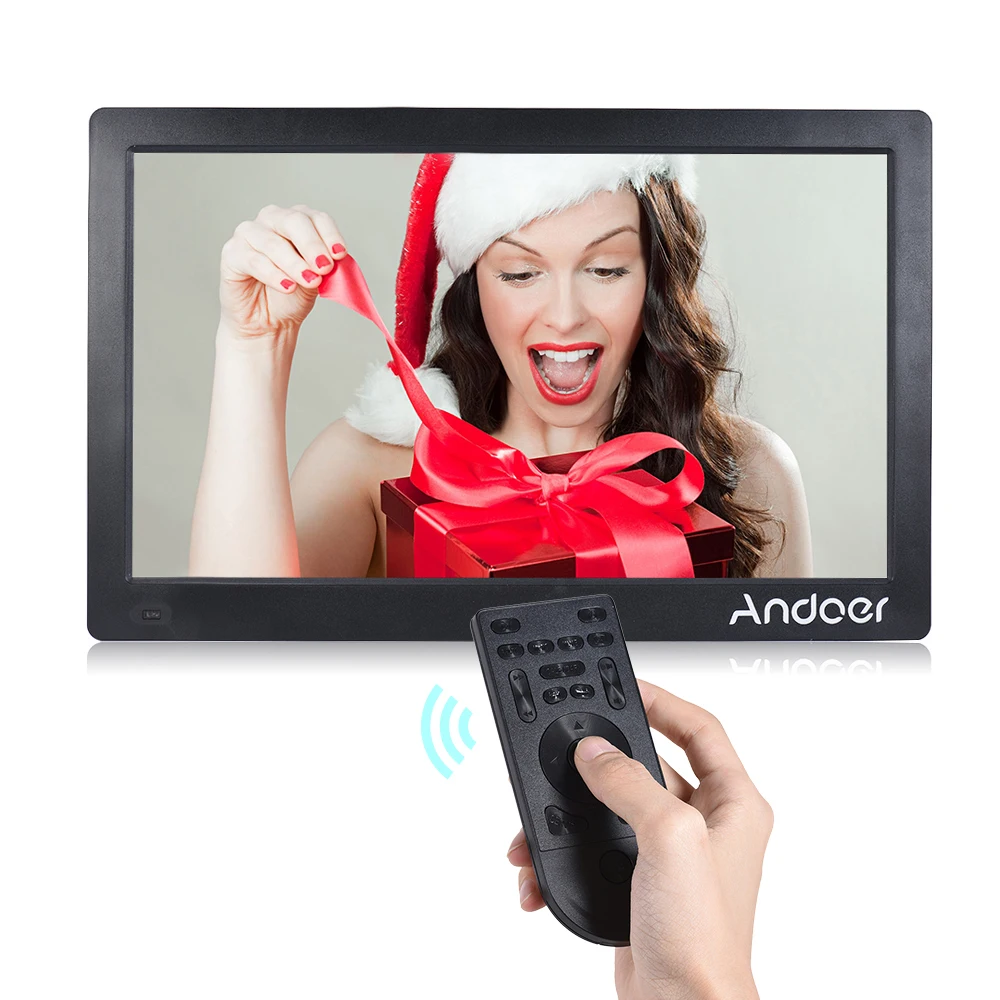 Andoer цифровая фоторамка 1920*1080 HD рекламная машина полный вид ips экран Поддержка случайная игра с дистанционным управлением Рождественский подарок