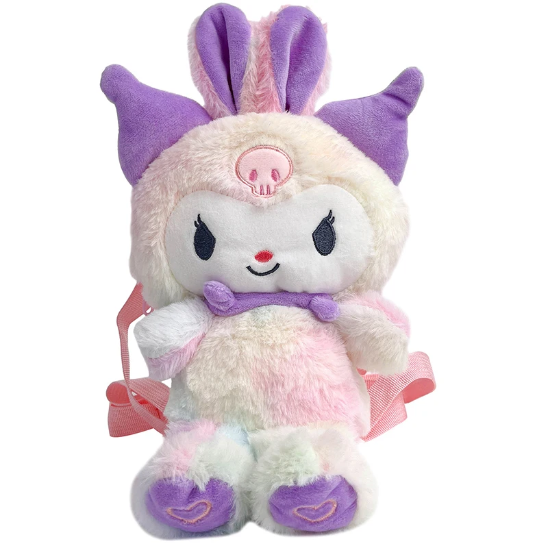 

Новый корейский стиль Макарон Kuromi Mymelody Милый Кролик Плюшевая Кукла сумка Аксессуары для девочек Детский рюкзак Мультяшные подарки игрушки