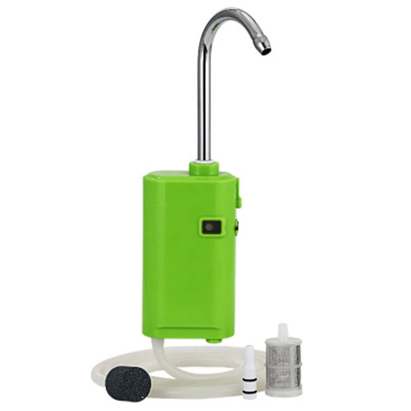 

Outdoor Induction Fishing Water Dispenser Automatic Bubbles Pumping Fish Aeration Lamp Fishing Water Convenience(Green)