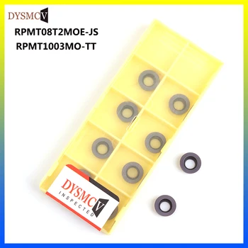 

RPMT1003MO-TT RPMT08T2 MOE-JS DY9008 round carbide blade ceramic metal lathe turning tool blade cutter milling cutter CNC blade