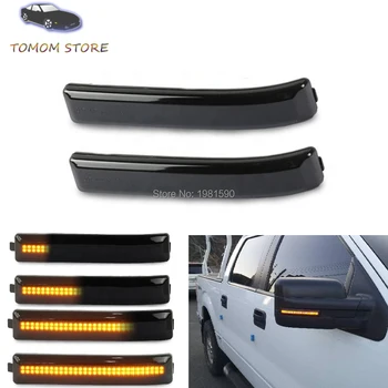 

1 Pair for Ford F150 Raptor Rearview Mirror Turn Signal Side Light Flow Daytime Running Light Side Mirror Turn Signal Light