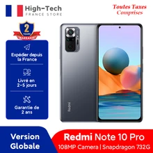 Xiaomi Redmi Note 10 Pro 6GB RAM 64/128GB ROM Global Version Smartphone 108MP Quad Camera Snapdragon 732G 120Hz AMOLED