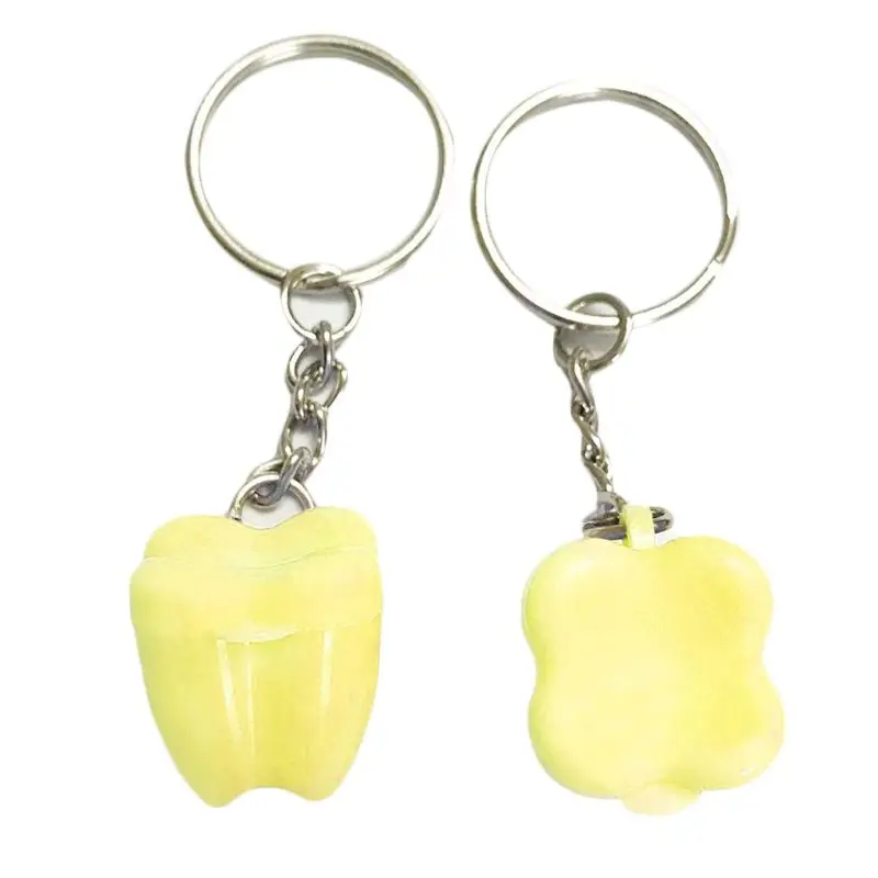 Yellow Детская коробка для зубов, Детские коробки с лиственными зубами, чехол для хранения ключей, креативные подарки для детей - Цвет: Yellow