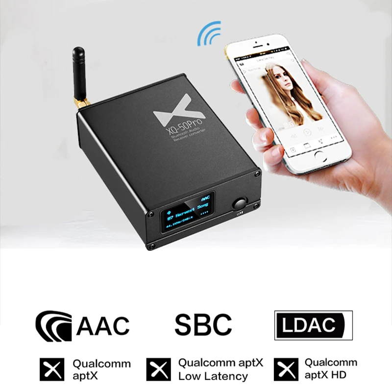 XDUOO XQ 50 Pro ES9018K2M USB DAC Buletooth 5 0 преобразователь аудиоприемника Поддержка aptX/SBC/AAC