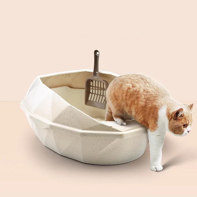 Pet Toilet Bedpan Anti Splash Cats Litter Box Cat Dog Tray with Scoop Kitten Dog Clean Toilette Home Plastic Sand Box Pet Toilet Bedpan Anti Splash Cats Litter Box Cat Dog Tray with Scoop Kitten Dog Clean Toilette Home Plastic Sand Box