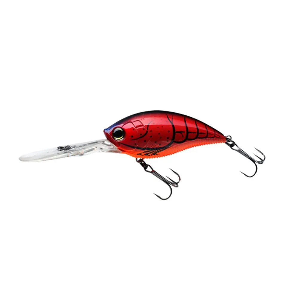 70mm 22g Crankbait Long Lip Fishing Lure Floating Bionic Wobbler Crank Bait Artificial Lure Hard Bait 3D Eyes Minnow Bass