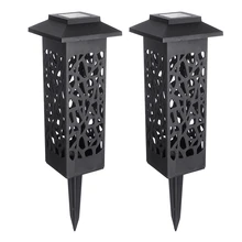 1/2/4 шт светодиодный солнечный Кол светильник Фонари Солнечная приведенная в действие Автомобильная подсветка декоративный напольный газон садовый светильник для сада