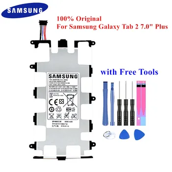 

Original Tablet Battery SP4960C3B for Samsung Galaxy Tab 7.0 Plus P6200 P6210 P3110 P3100 4000mAh Real Capacity Akku +Tools
