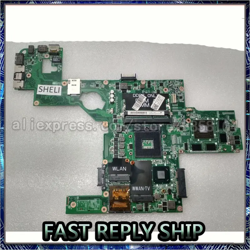 Шели для Dell L502X материнская плата ноутбука HM6 с GT540M 2G DAGM6CMB8D0 714WC 0714WC CN-0714WC 100% хорошо |