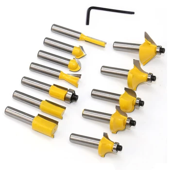 

Wood Router Bit Rail and Stile Finger Joint Glue Grooving Slotting Tool