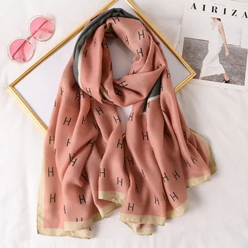 

Elegant Ladies Cotton and Linen Scarf Fashion Large Shawl Scarf New Long Scarf Shawl