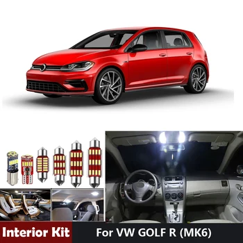 

12pcs Canbus Car LED Interior Lights Package Kit For VW GOLF R MK6 Map Trunk Dome Footwell Light Bulbs