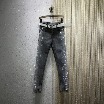 

Jeans Woman 2020 Spring New High-Waist Slim Tight Fit Stretch Denim Pants Lady Pencil Pants Women Students Skinny Jeans Trousers