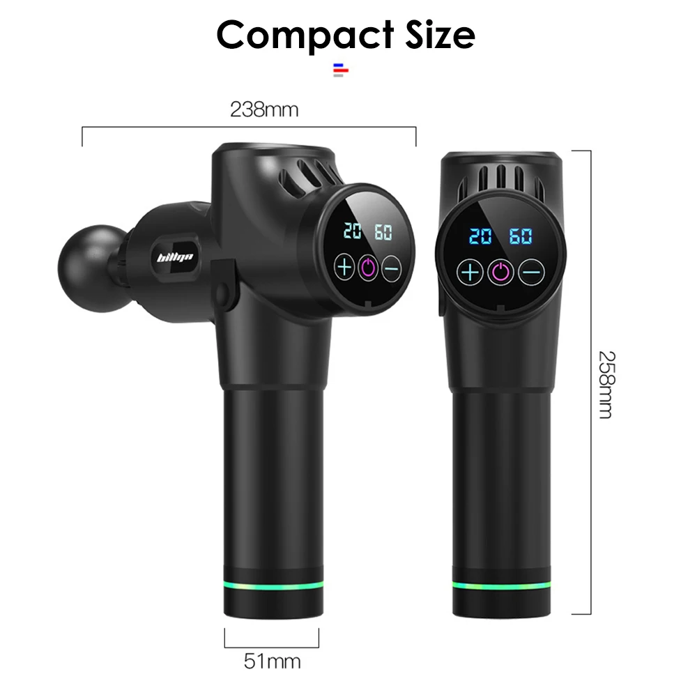 Muscle Massage Gun Tissue Massager 4 Heads with Bag Therapy Gun Exercising Muscle Pain Relief Sport Body Relaxation Shaping