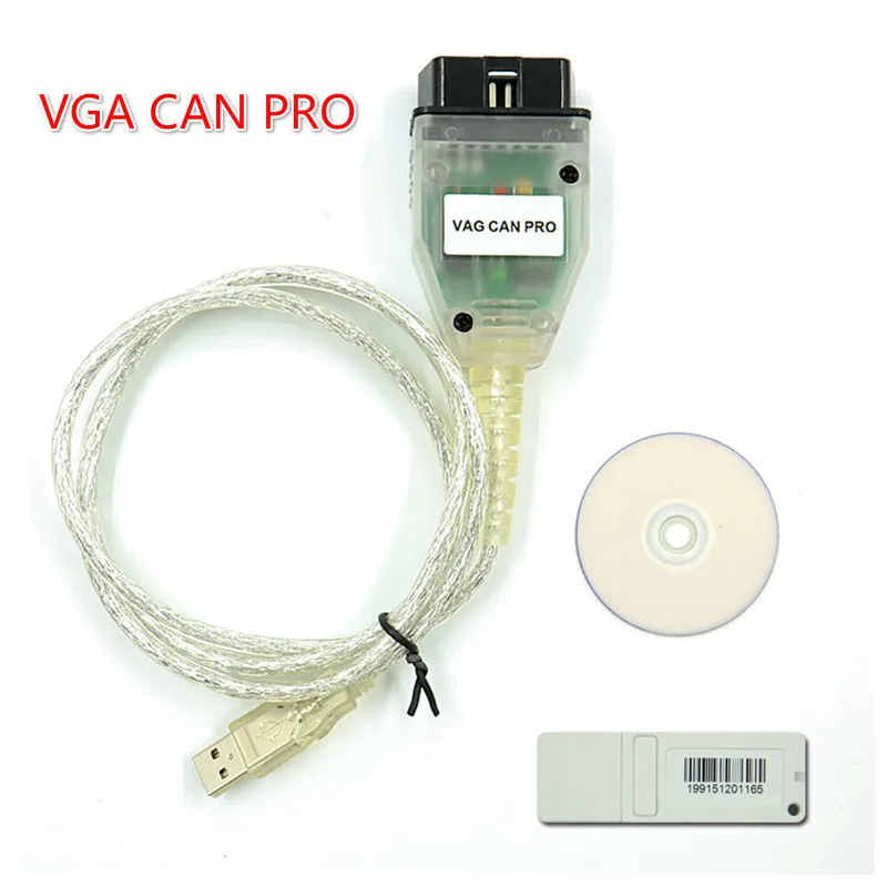 Диагностический сканер OBD 2 VAG CAM Pro Can Bus + uds k line S.w версия 5.5.1 VCP|Кабели и коннекторы
