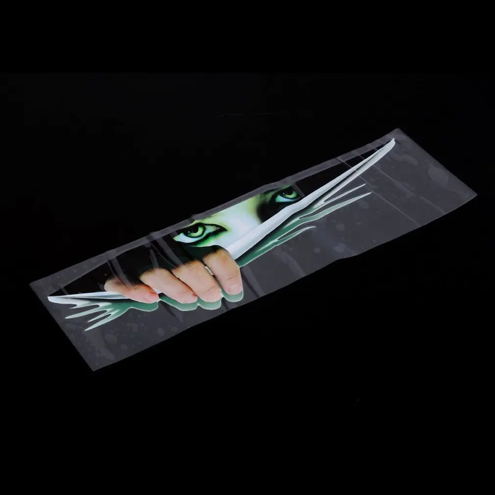 

New Funny Car Sticker 3D Eyes Peeking Monster Car Hoods Trunk Thriller Rear Window Decal Wholesale Drop Shipping