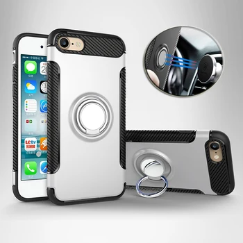 

10pcs Magnet Holder Car Ring Holder Stand Shockproof Case For VIVO X27 Pro X23 V11 V11i Z3i Y97 Hybrid PC+TPU Armor Back Cover