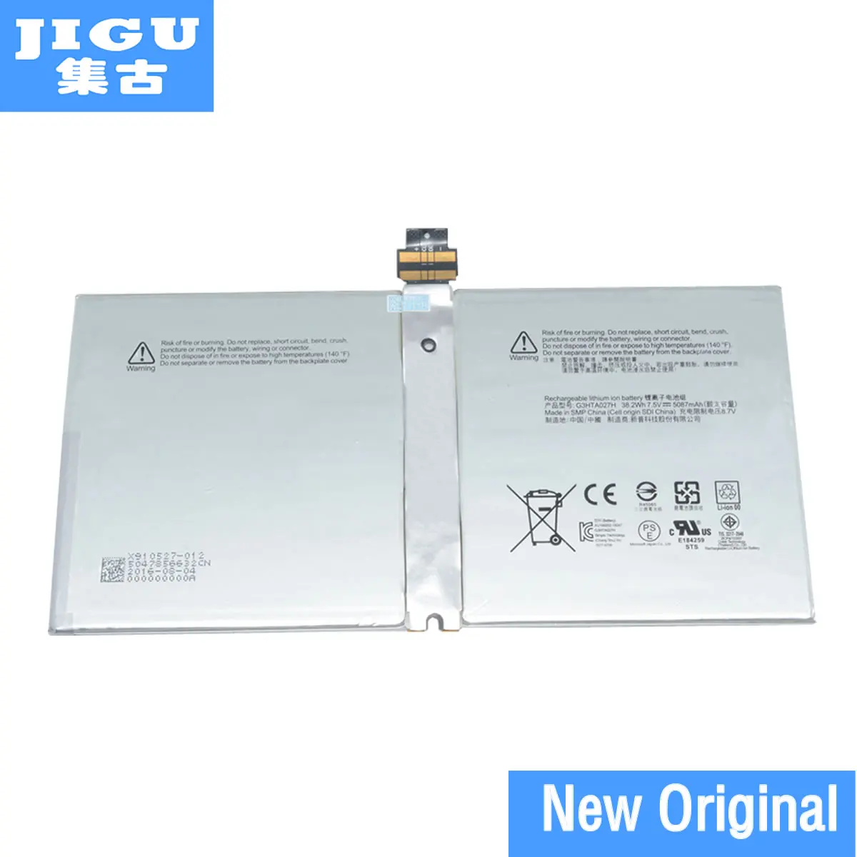 Оригинальный аккумулятор JIGU 7 5 в для ноутбука 16476433753 A1601 DYNR01 G3HTA027H P21GU9 MICROSOFT Surface Pro 4