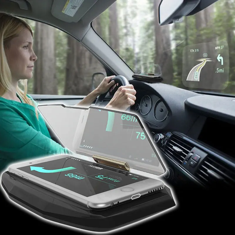 Прямая поставка новый автомобильный gps телефон HUD мобильный навигационный