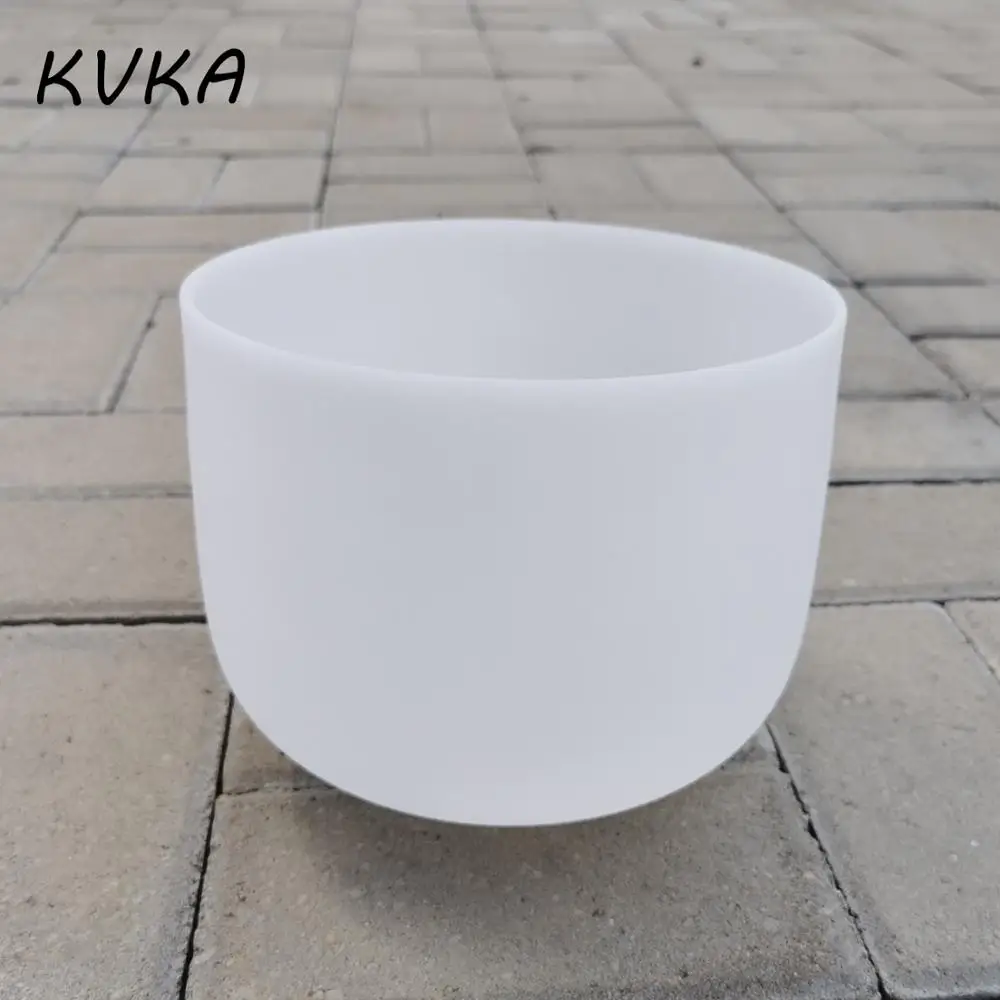 10 inch Crystal Singing Bowl C Note Root Chakra Frosted Quartz Healing Sound | Спорт и развлечения