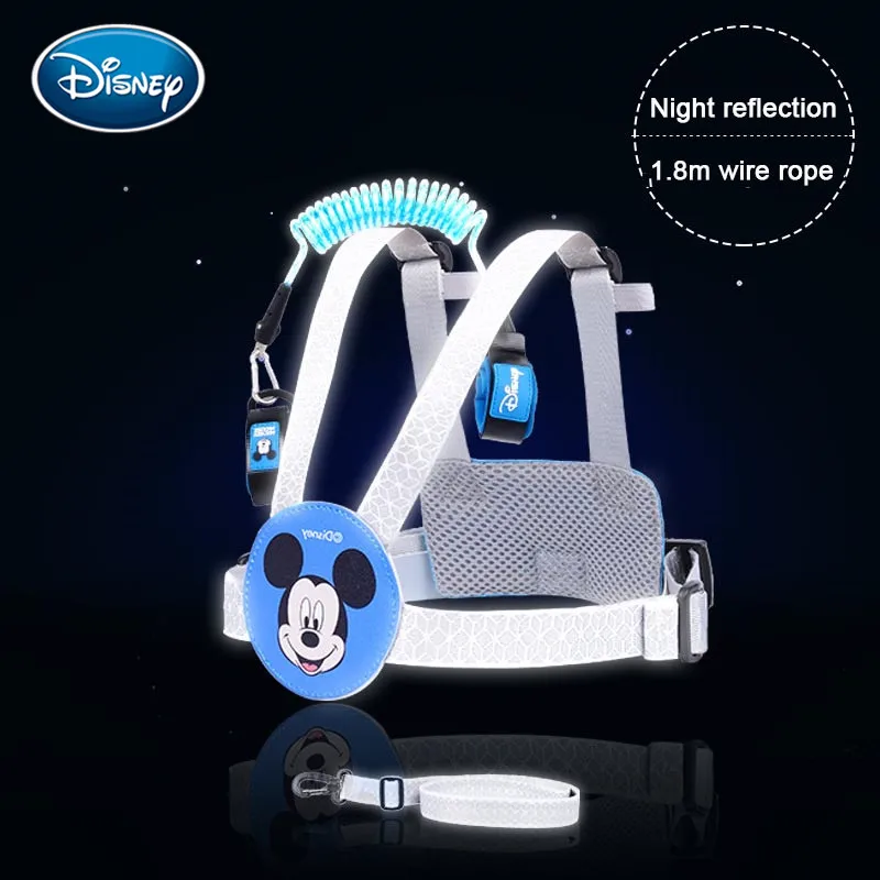 Disney Baby Anti Lost соединитель на запястье поводок для ребенка безопасности жгут светящаяся веревка милый прогулочный ручной ремень браслет против потери