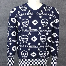 Череп Человек футболка для гольфа Mark Lona Гольф полная Футболка мужская осень зима спортивная одежда 2 цвета