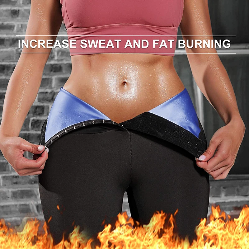 tummy tucker Sweat Sauna Pants Body Shaper for Weight Loss Slimming Shapewear Women Waist Trainer Tummy Control Thermo Sweat Leggings Fitness shapewear bodysuit