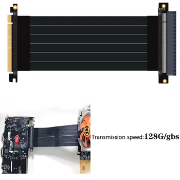 

Gen3.0 PCI E 3.0 16X Graphics Card vertical kickstand Flexible Extension Cable