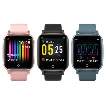 

2020 New Arrival Smart Watch Thermometer Heart Rate Monitor Pedometer Sports Waterproof Smart Bracelet