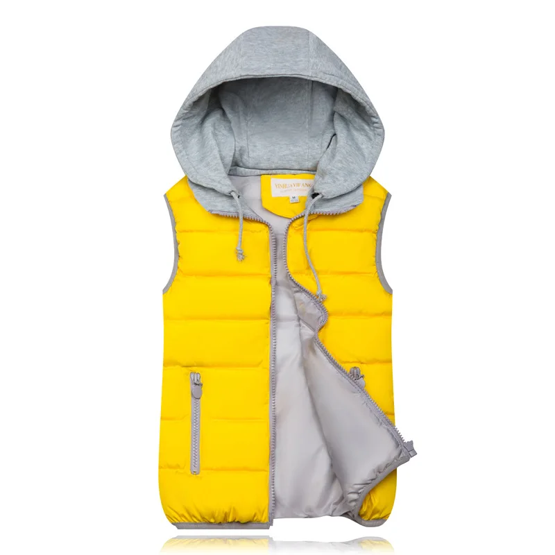 Мужской теплый пуховик плотная желтая пуховая куртка без рукавов нормальной длины зимнее пальто с капюшоном большой размер 3XL 4XL зимняя верхняя одежда