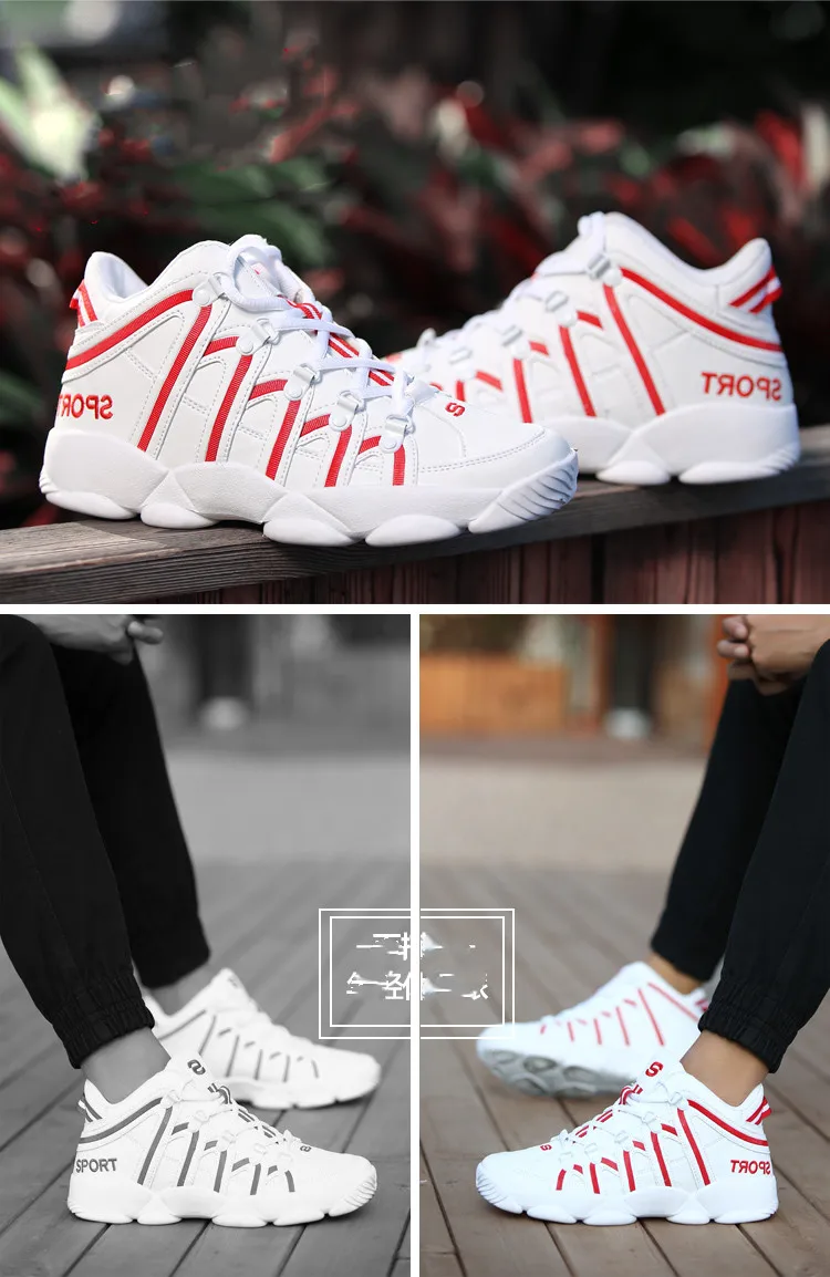 Autumn Winter Men Shoes Casual Trendy Thick Bottom Sneakers Strapped Non-slip Luxury Breathable Leather Sports Shoes 2021 New