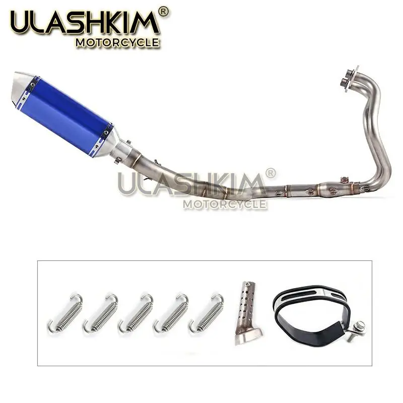 Полная выхлопная система мотоцикла без шнуровки для kawasaki Ninja 250 250R 300 Ninja250 ninja300 средняя труба с DB-KILLER