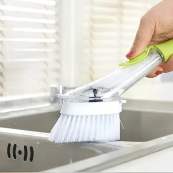 

Creative detachable handle Dosing Xiguo sponge brush, strong decontamination and dishes brush cleaning brush