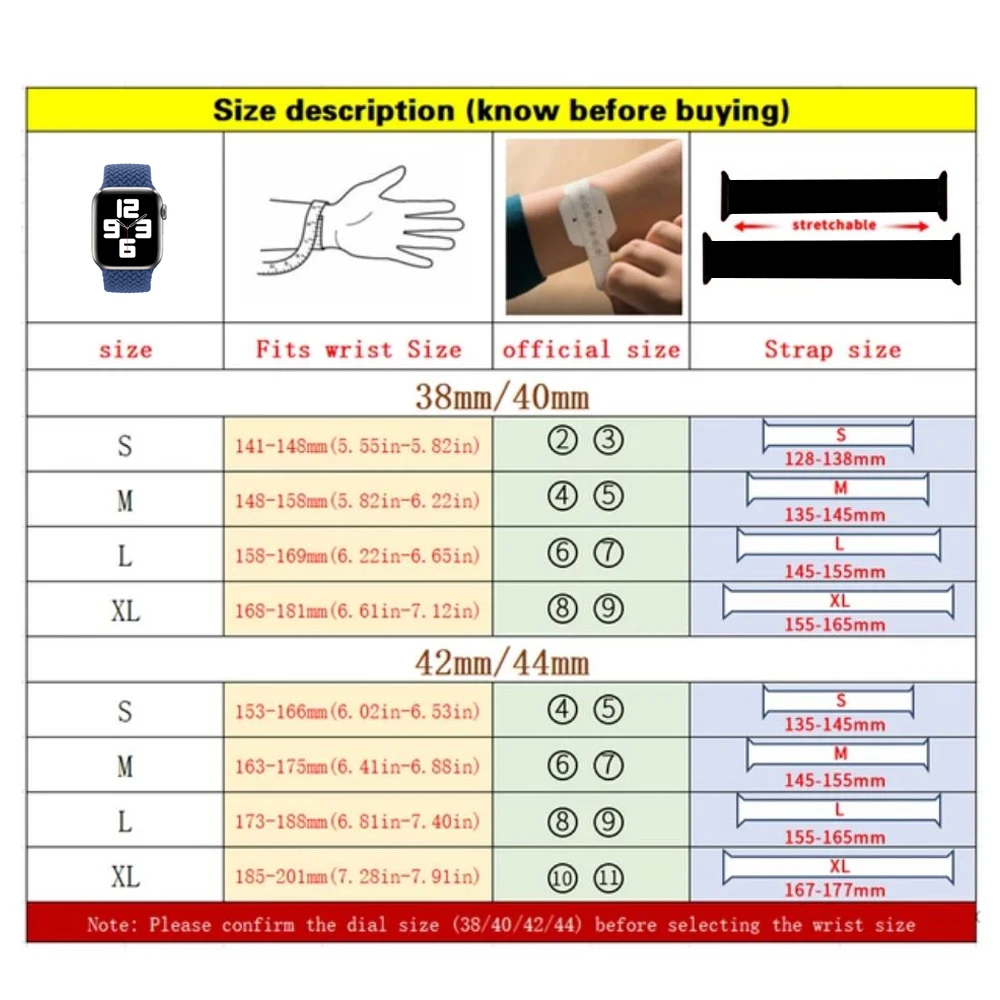 Braided Solo Loop For Apple Watch Band Se 76543 40mm 44mm Elastic Bracelet Strap on Smart Series 38mm 42mm 41mm 45mm Accessories