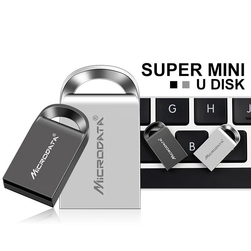 Personalized Mini Metal USB Flash Drive - Custom Logo Gift